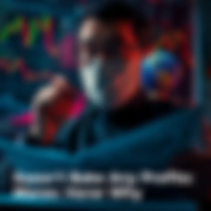 A person analyzing investment charts and graphs, looking determined to make money decisions.