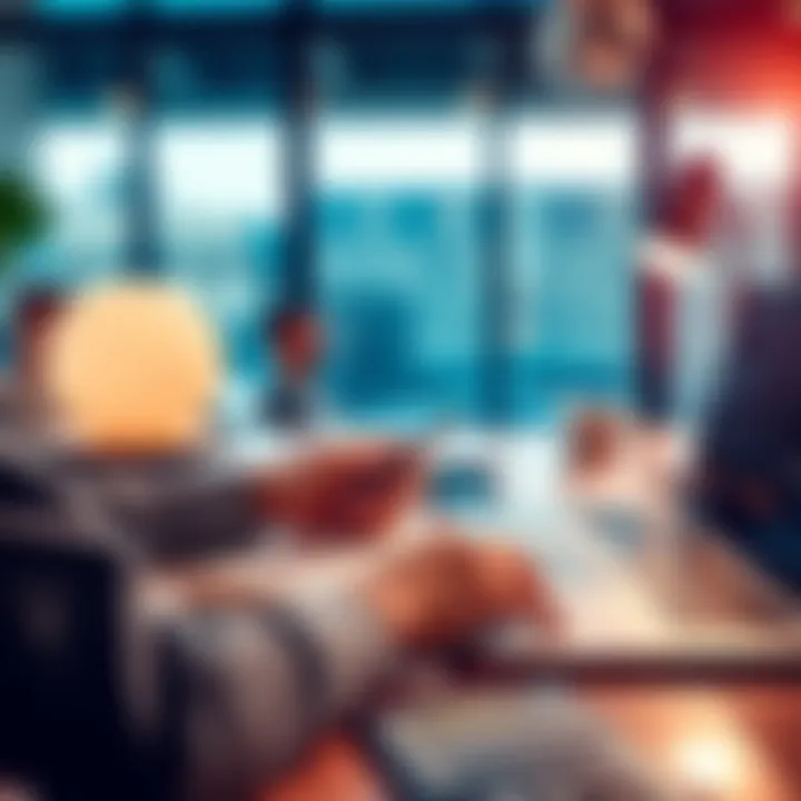 Financial Planning Tools A person sitting at a desk with a calculator, notebook, and laptop, creating a financial plan