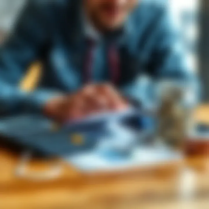 Financial Strategies A person reviewing their finances with a calculator and savings jar on a table