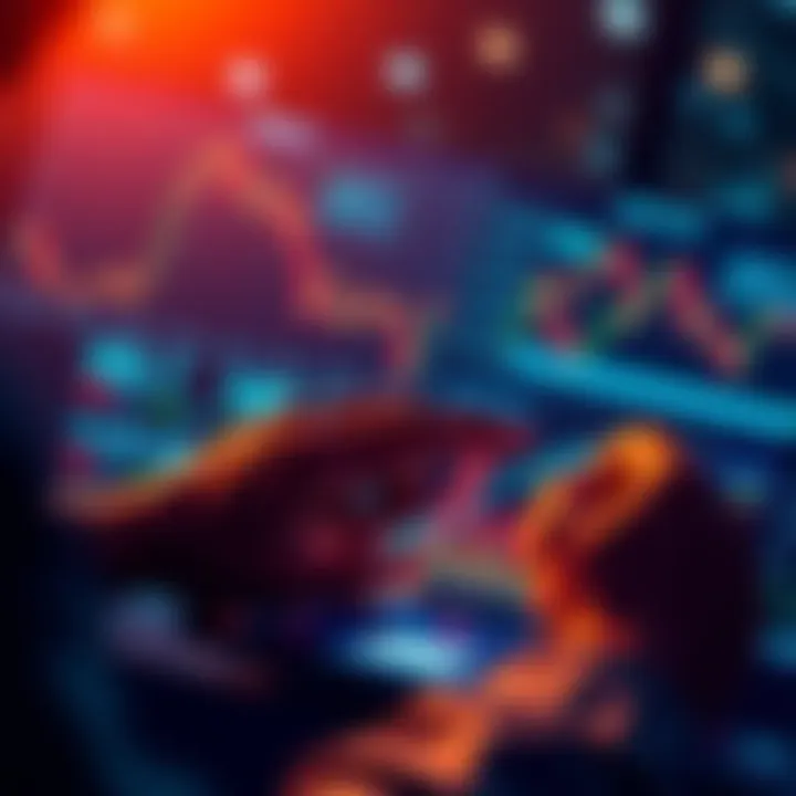 A person analyzing financial charts and graphs on a digital device with a focus on investment options