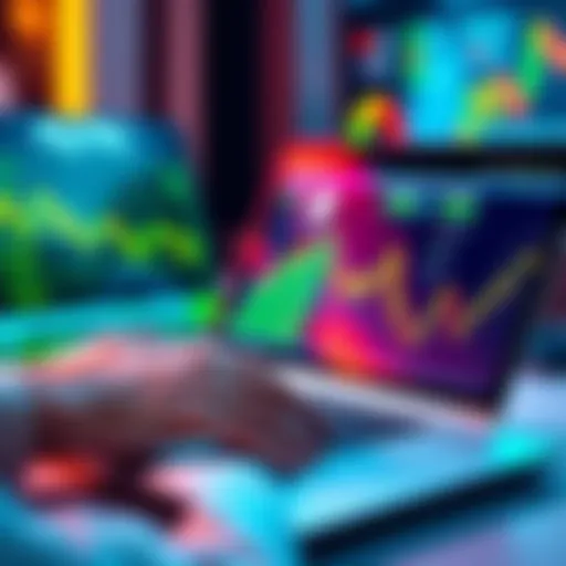 Person using a laptop to make a cryptocurrency deposit on an exchange platform