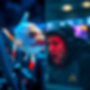 A split image showing fish on one side and players labeled as VIPs on the other, representing different player perceptions in gaming.