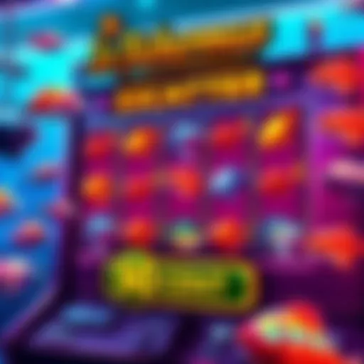 A colorful fishing game interface showing various fish and slots, highlighting a 60 cent bet option.