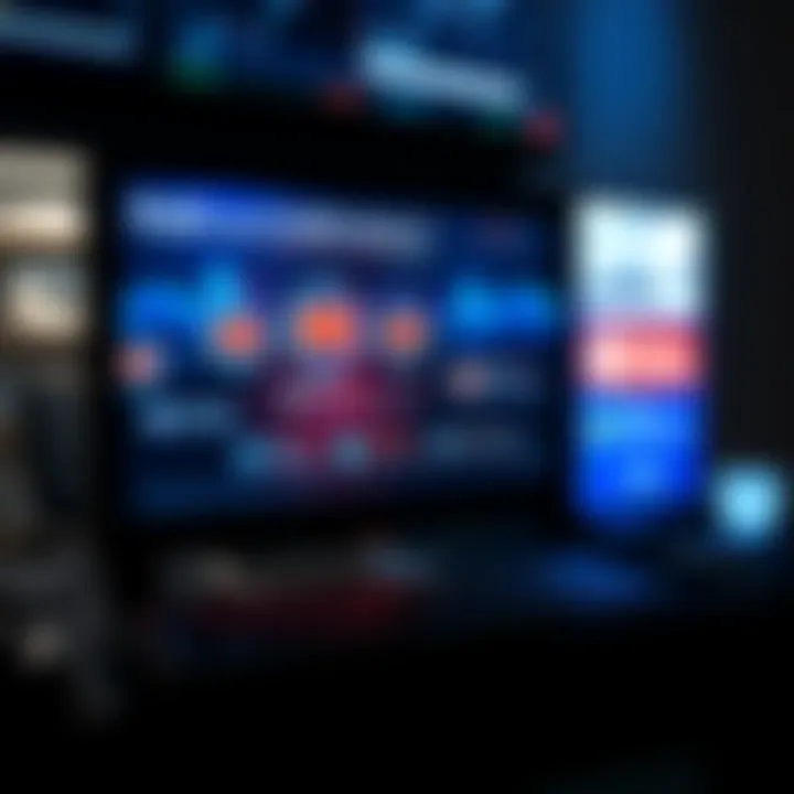 A digital screen displaying essential updates from Flex and Cope Daily, with highlighted points and icons