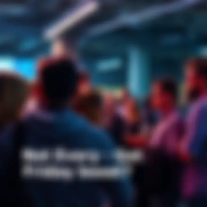 Group of people chatting about their experiences with the Flex Friday boost