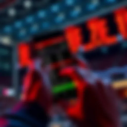 A person using a smartphone to place a bet on Fliff Sportsbook with betting lines displayed on the screen