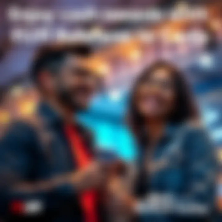 Two people happily sharing the FLIFF referral code V7MBQ to earn cash rewards together