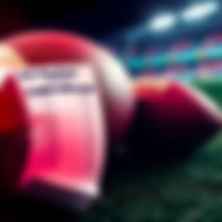 Football Betting with TD Parlays A visual representation of sports betting featuring a football and a betting slip showing TD parlays