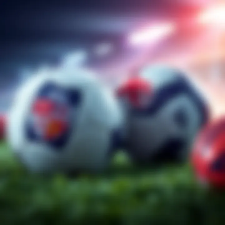 Football Match Predictions A graphic showing footballs and team logos with predictions for Saturday's matches