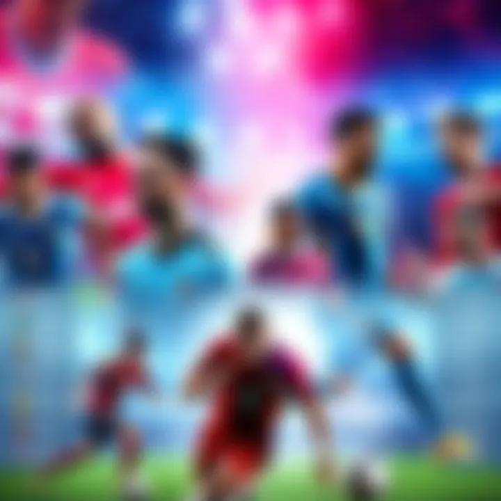 Collage of football players from Premier League, La Liga, and Serie A with betting slips and odds displayed