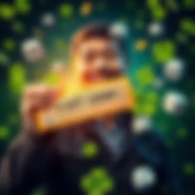 Fortune and Luck A person holding a winning lottery ticket with a big smile, surrounded by symbols of luck like four-leaf clovers and dice, representing fortunate outcomes in life and gaming.