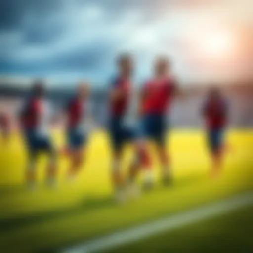 France soccer players celebrating a goal during a match against Senegal