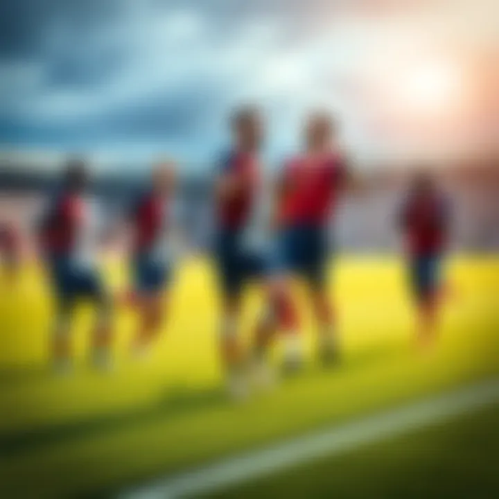 France soccer players celebrating a goal during a match against Senegal