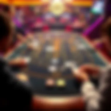 A blackjack table with players placing bets and cards being dealt, highlighting the excitement of freebet blackjack.