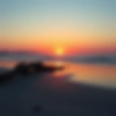 A sunrise over a calm beach symbolizing new beginnings and opportunities.
