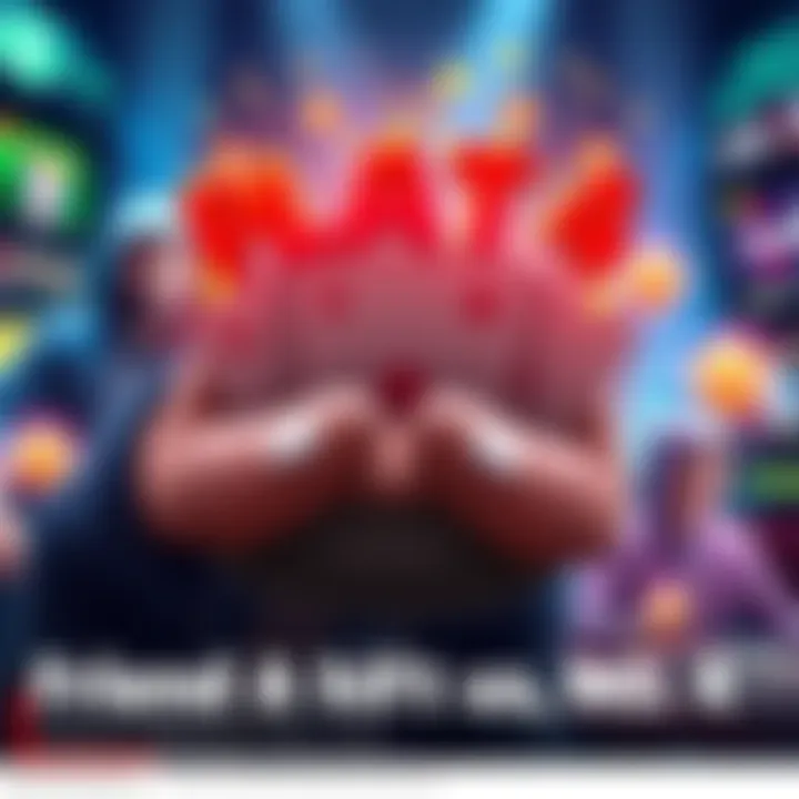 Celebrating the achievement of reaching Plat 4 status after a large wager, with gaming visuals in the background.