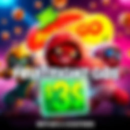 Colorful Fruitfighters Go game characters promoting a $3 active code