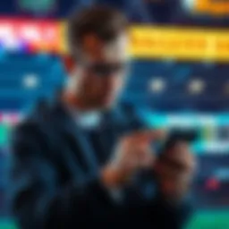 A frustrated bettor looking at a phone showing missing active bets, highlighting the disappointment over a 7-leg parlay with some wins but no cash-out option.