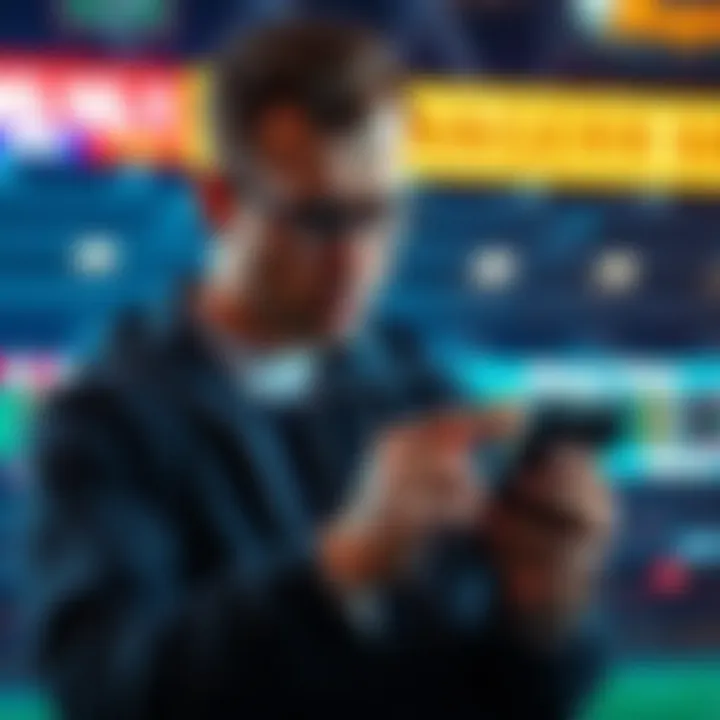 A frustrated bettor looking at a phone showing missing active bets, highlighting the disappointment over a 7-leg parlay with some wins but no cash-out option.