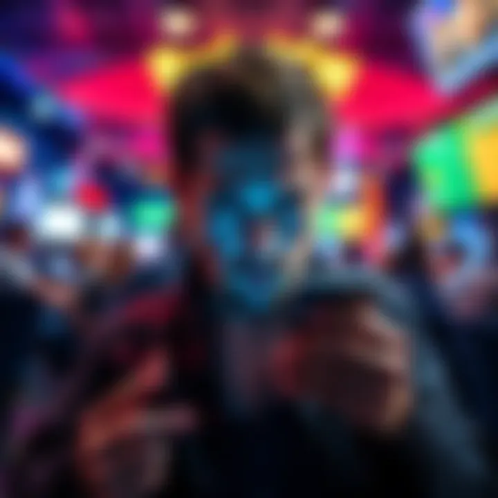 A frustrated bettor looking at his phone with a BetMGM app open, showcasing a $1,500 wager details, showing confusion and disappointment.