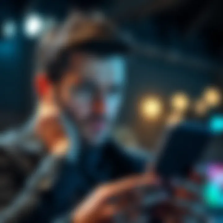 A person looking stressed while checking a betting app on their phone, showing frustration over cashing out their second bet.