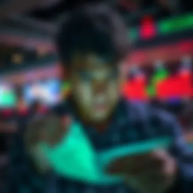 A disappointed person holds losing sports betting slips, showing signs of frustration and longing for a big win.