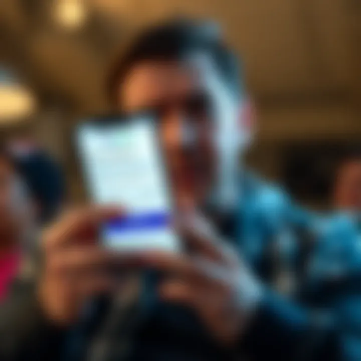 A person looking upset while holding a smartphone, showing the FanDuel app with a canceled bet notification.