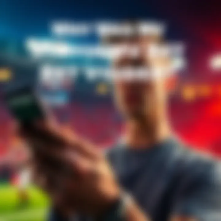 A person showing disappointment while checking their sports betting app on a smartphone after a bet was voided