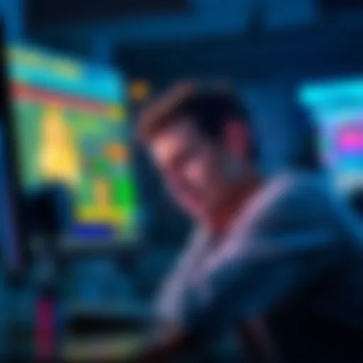 A person sitting at a computer looking frustrated while checking their online casino account for withdrawal status