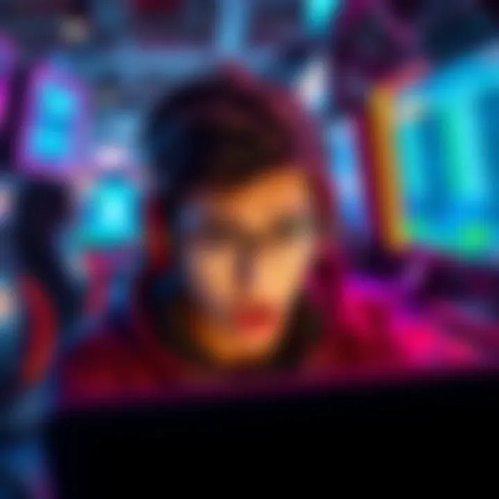 A person looking upset while playing online games, surrounded by gaming equipment and visible deposit limit notifications on the screen.