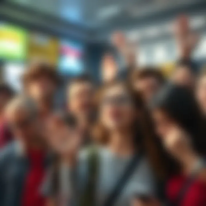 A group of people expressing frustration and irritation over current trends and behaviors, showing mixed emotions in a public setting