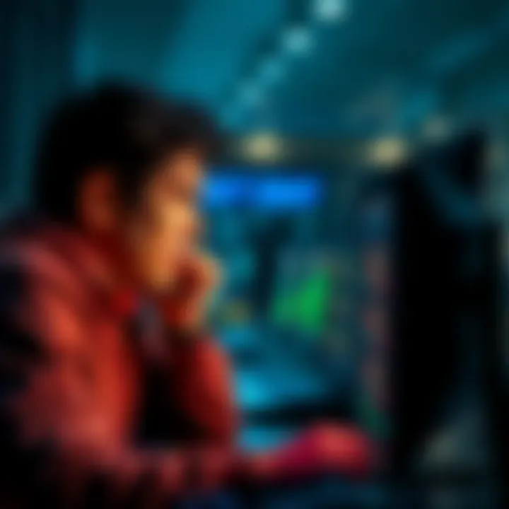 A person looking upset while trying to access their online betting account on a computer