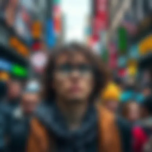 A person looks overwhelmed in a busy city street, expressing frustration with life’s challenges.