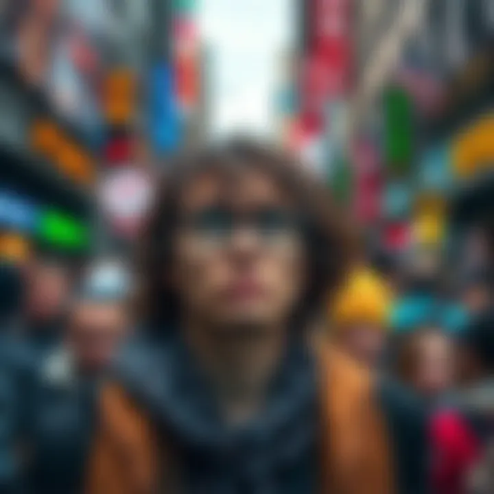 A person looks overwhelmed in a busy city street, expressing frustration with life’s challenges.