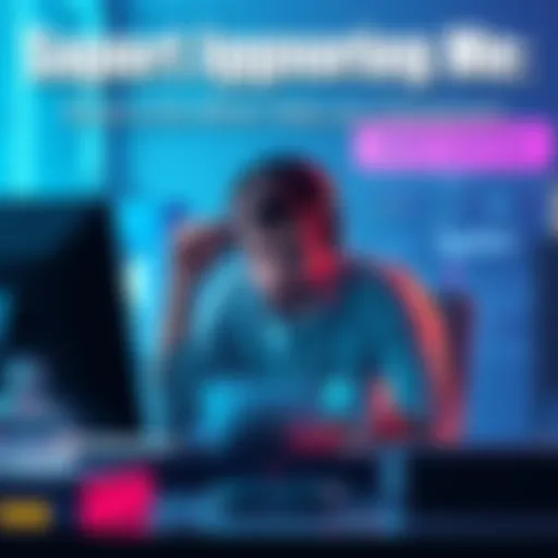 A person sitting at a computer looking stressed due to lack of response from customer support after being locked out of their account.