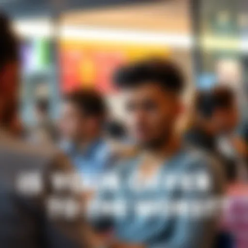 A person looks frustrated while discussing disappointing offers with others in a casual setting