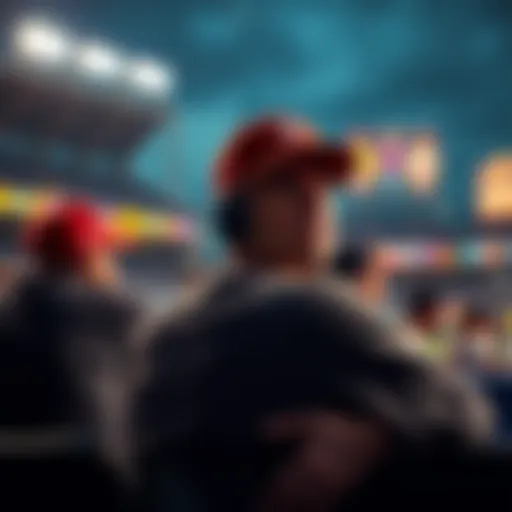A player looks anxious while watching a baseball game, hoping for Ben Rice to hit a homer for a cashout.