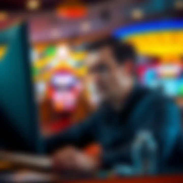 A person looks upset while trying to log in to their BetMGM casino account on a computer, showing signs of frustration during a gaming session.
