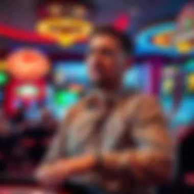 A player looking disappointed while playing a casino game, showing frustration after multiple attempts without success.