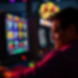 A disappointed player staring at a gaming screen showing low payouts after a 7 scatter bonus with 30 spins.
