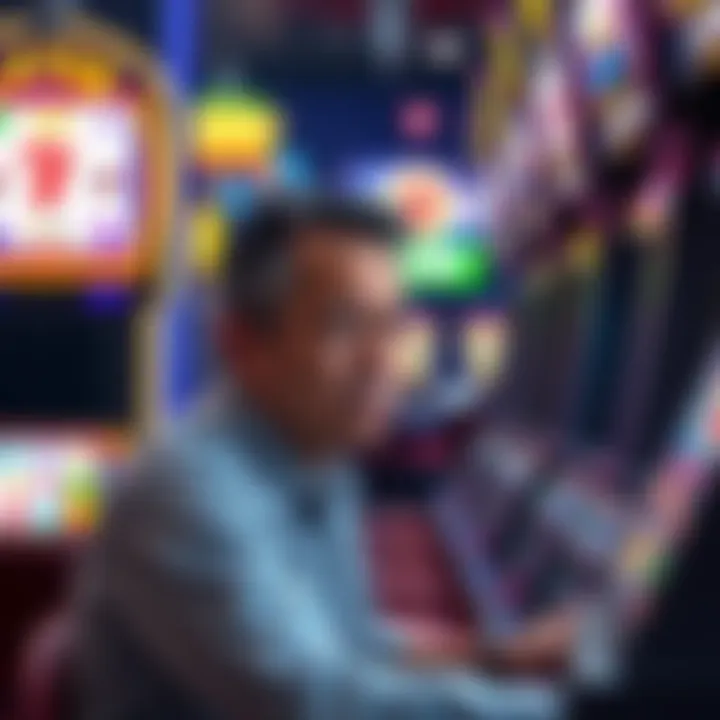 A player looking upset while playing a Pragmatic Play slot machine, surrounded by colorful symbols and reels, showing a sense of disappointment after a loss.