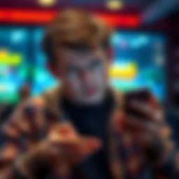 A person looking frustrated while uninstalling PrizePicks app on their phone, reflecting disappointment from losses