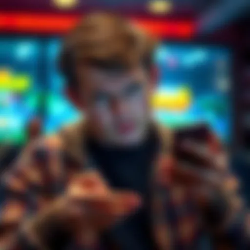 A person looking frustrated while uninstalling PrizePicks app on their phone, reflecting disappointment from losses