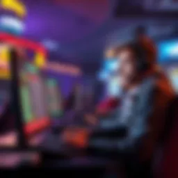 A player sitting at a computer looking anxious while checking for payment updates after a big win in online gaming