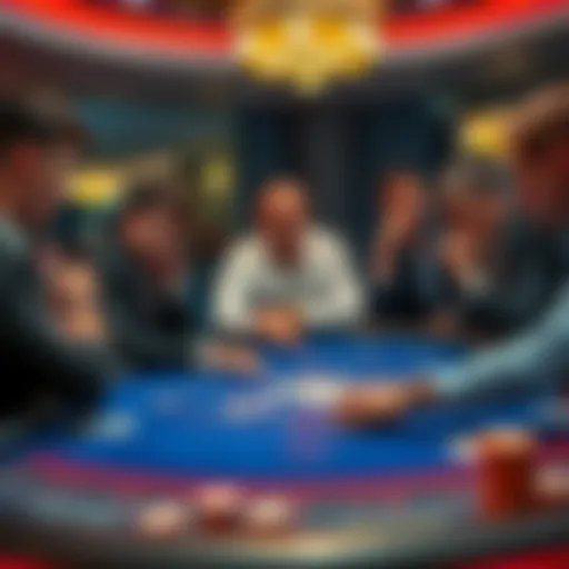 Frustrated players at a Blackjack table Players showing frustration at the Gravity table due to a bad decision during a Blackjack game