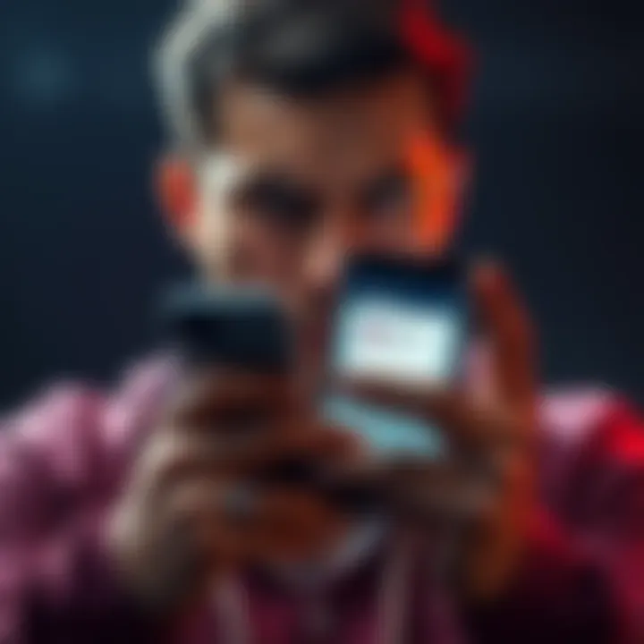 A person looking upset while holding a smartphone with the Fanduel app open, showing a withdrawal error message