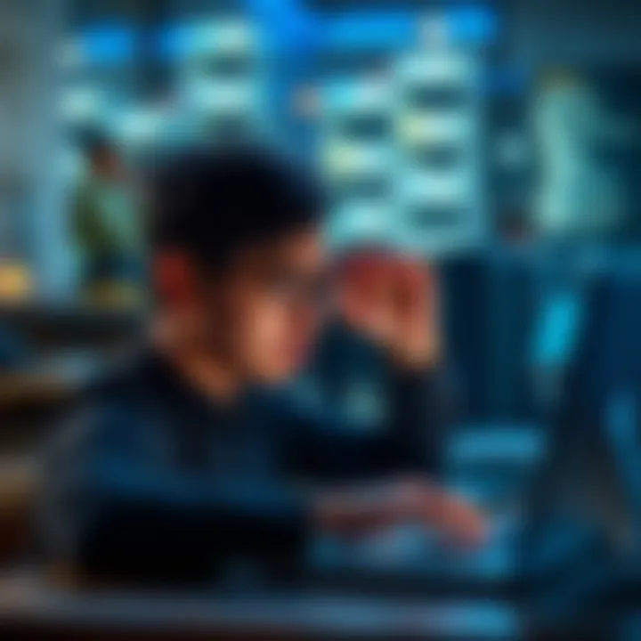 Person looking frustrated while trying to log into an account on a laptop