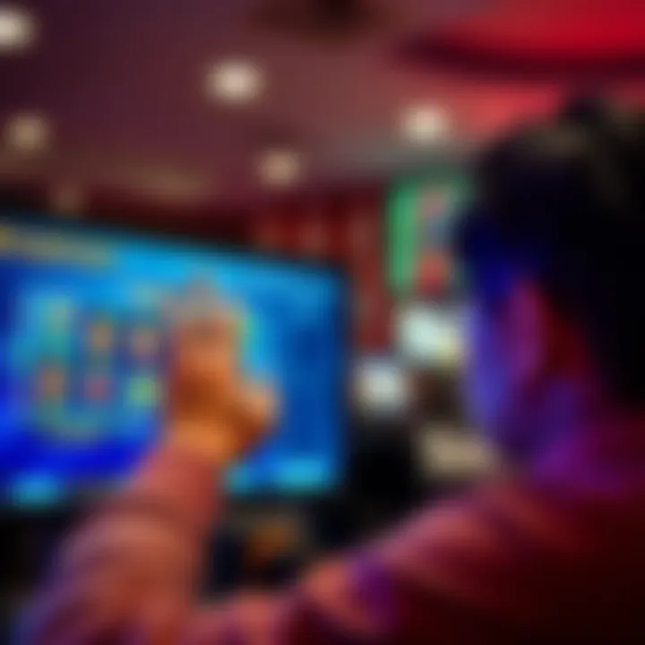 A person looking upset at a computer screen displaying unpaid winnings from Ragingbullslots.com