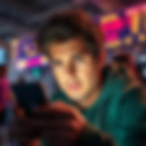 A frustrated person looking at their phone with a disappointed expression, symbolizing dissatisfaction with an app, while planning to switch to DraftKings.