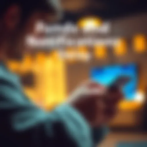 A concerned person checking their bank account for missing funds and notifications on a smartphone